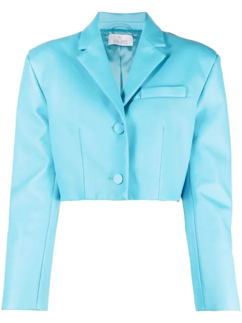 Giuseppe Di Morabito single-breasted cropped blazer Blue 058JA174