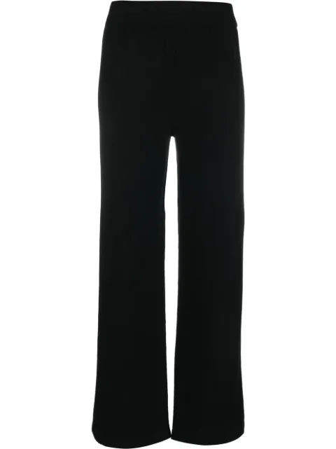 Barrie straight-leg knitted trousers Black C166609