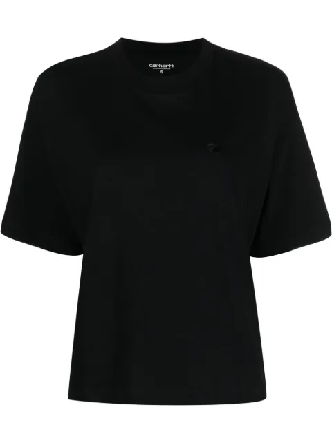 Carhartt WIP logo-embroidered oversize T-shirt Black I030656