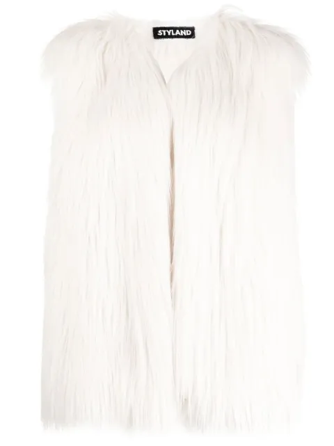 STYLAND faux-fur gilet White FW22J005246288