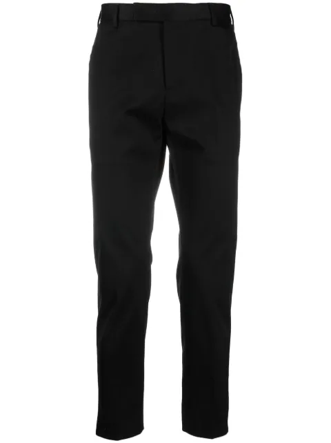 PT Torino straight-leg cropped trousers Black ASX0Z00FWDBB52