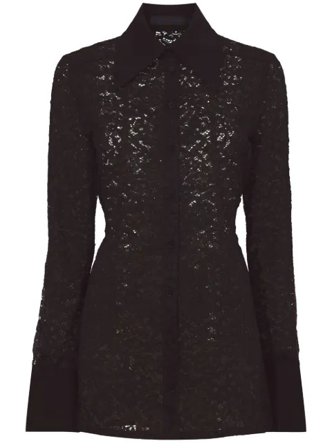 Proenza Schouler floral lace shirt Black R2324002FY020S
