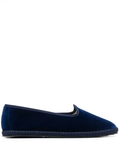 Scarosso Valentina slip-on slippers Blue VALENTINASLIPBLUVELV