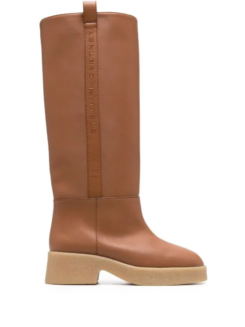 Stella McCartney Skyla knee-high platform boots Black 810132AP00M0