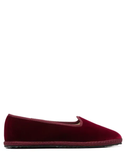 Scarosso Valentina slip-on slippers Red VALENTINASLIPBURVELV