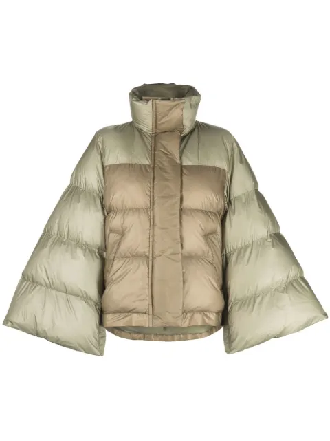 sacai bell sleeves puffer jacket Green 2206275