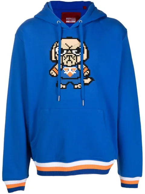 Mostly Heard Rarely Seen 8-Bit New York long-sleeve hoodie Blue MHEB08BBKH12