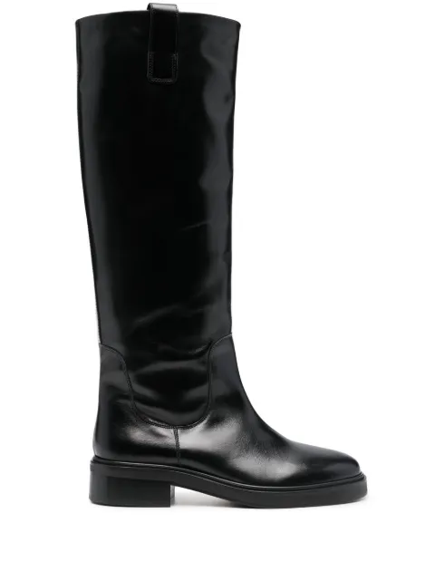Aeyde Taito Block Heel Boots Black A11KBLAID45CH222800