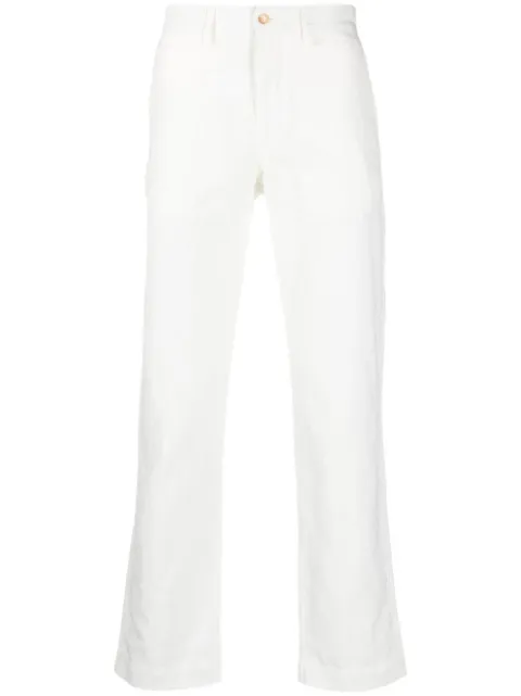 Polo Ralph Lauren Polo-motif straight-leg trousers White 710901796002