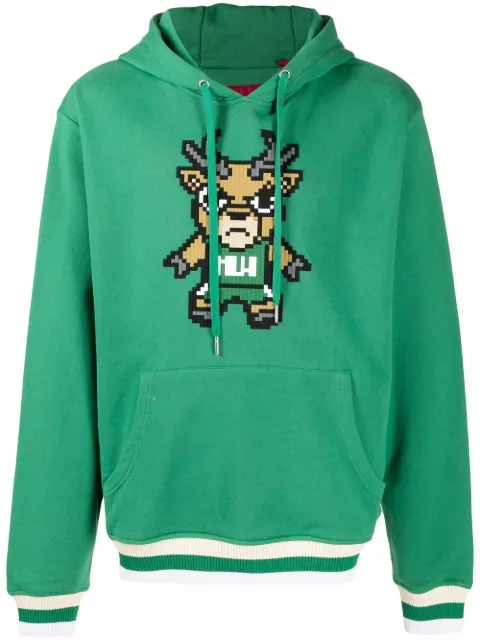 Mostly Heard Rarely Seen 8-Bit Milwaukee graphic hoodie Green MHEB08BBKH19