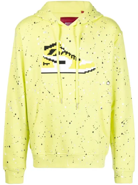 Mostly Heard Rarely Seen 8-Bit Neon Volt long-sleeve hoodie Yellow MHEB08BBKH27