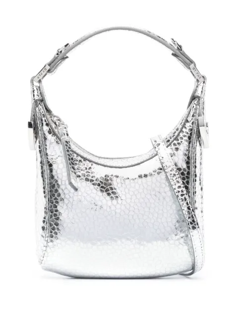 BY FAR Cosmo metallic top-handle bag Silver 23CRCMSASVFLGSMA