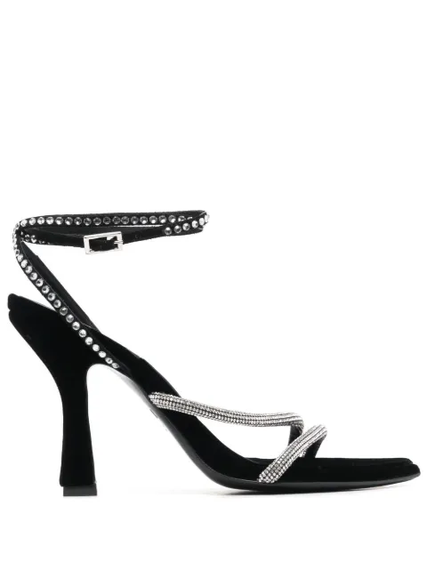 3juin crystal-embellished sandals Black 323WC005R0658997GIGLIO