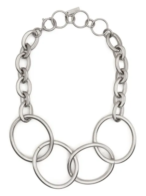Junya Watanabe four-ring chain-link necklace Silver JJK8030512