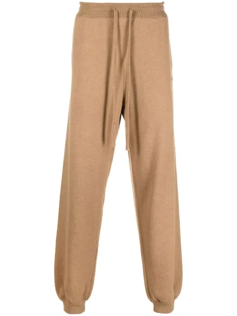 Off-White For All logo-embroidered track pants Neutrals OMHG012F22KNI0016262