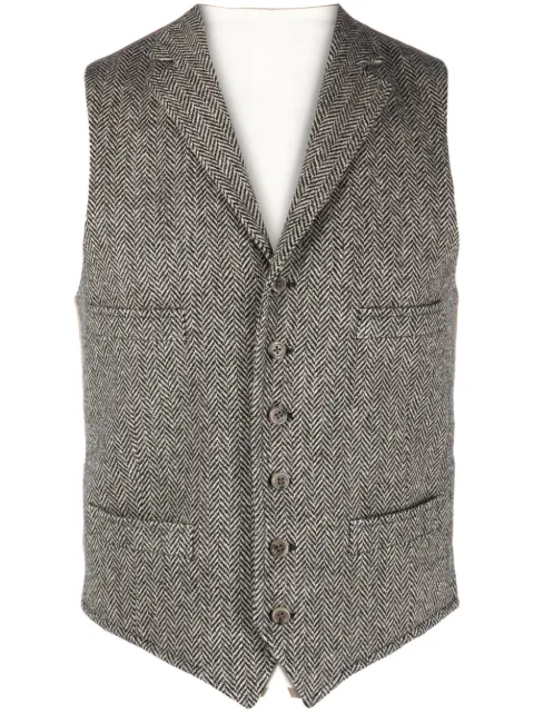 Polo Ralph Lauren herringbone V-neck waistcoat Black 715902376001