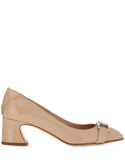 Ferragamo 50mm Vara chain pumps Neutrals 753955
