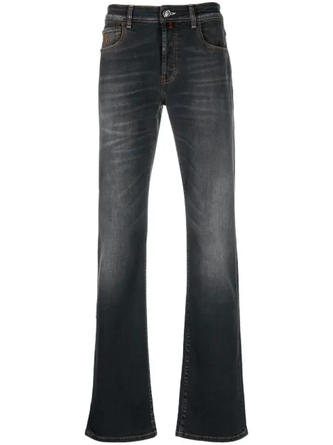 Billionaire logo-patch straight-leg jeans Grey BACCMDT3170BTE001N