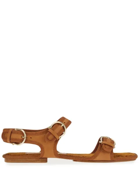 Ferragamo Nomadic Stories leather sandals Brown 756624