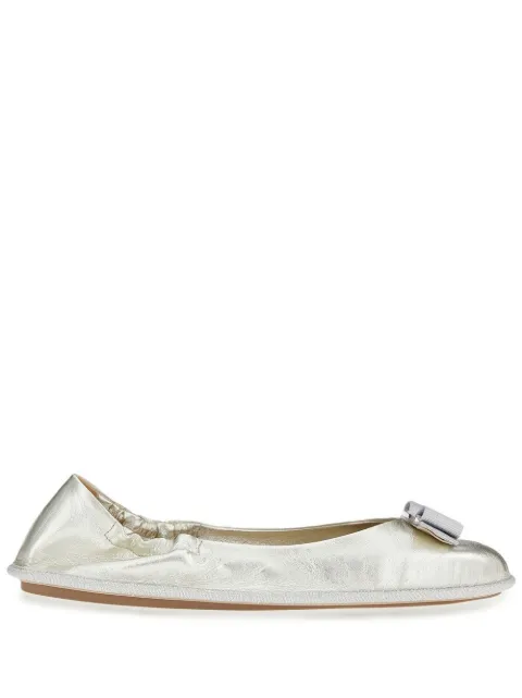 Ferragamo Nomadic Stories ballet flats Silver 756660