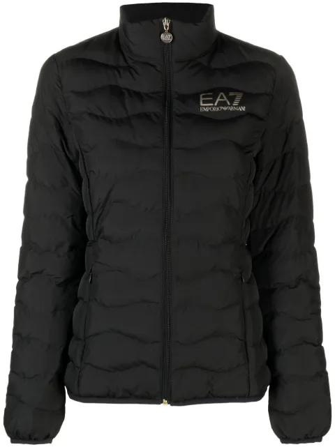 Ea7 Emporio Armani logo-print puffer jacket Black 8NTB21TNF8Z