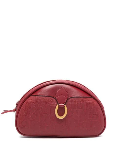 Christian Dior Pre-Owned 1980s Trotter pattern pouch Red HOLADIO287