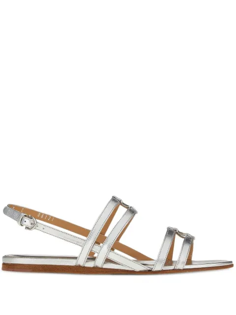 Ferragamo Vara leather sandals Silver 755156