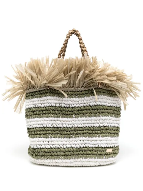 0711 large Malibu tote bag Green 0711RES2309