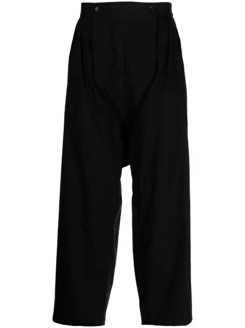 Comme des Garçons Homme Plus loose-fit pleat-detail trousers Black PJP046051