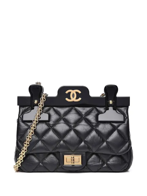 CHANEL Pre-Owned 2016 small 2.55 Reissue Flap Hanger shoulder bag Black CHANEL255REISSUESMALLHANGERCLASSICFLAP