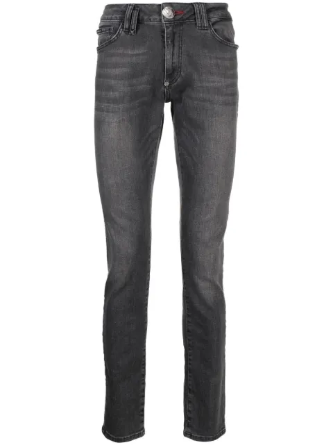 Philipp Plein slim-cut leg jeans Grey LABCMDT3452PDE004N
