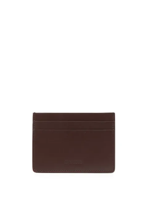 Jil Sander debossed-logo leather cardholder Brown J25VL0009P4966