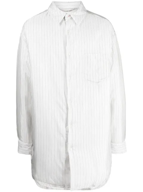 Maison Margiela striped padded shirt White SI1DL0009S49994