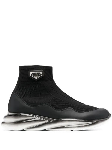 Philipp Plein Skywalker Runner sock-style sneakers Black LABSUSC0466PTE120N