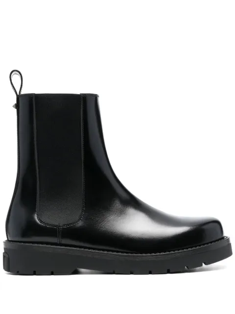 Valentino Garavani leather Chelsea boots Black YS0F98GFH