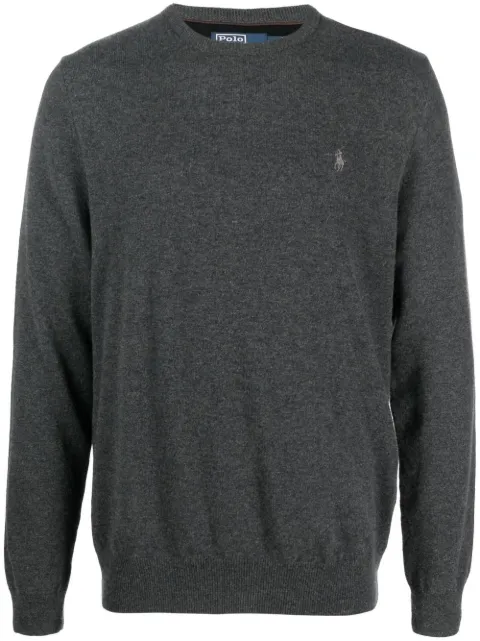 Polo Ralph Lauren Polo-Pony-embroidered jumper Grey 710876714008