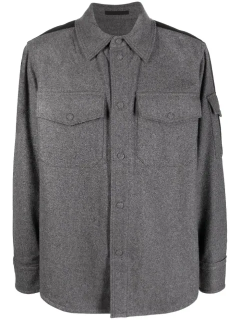 Helmut Lang button-up long-sleeve shirt Grey M07HM501