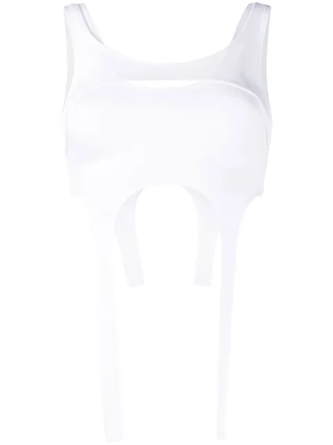 HELIOT EMIL Harness tank top White HEW13005P03WHT02