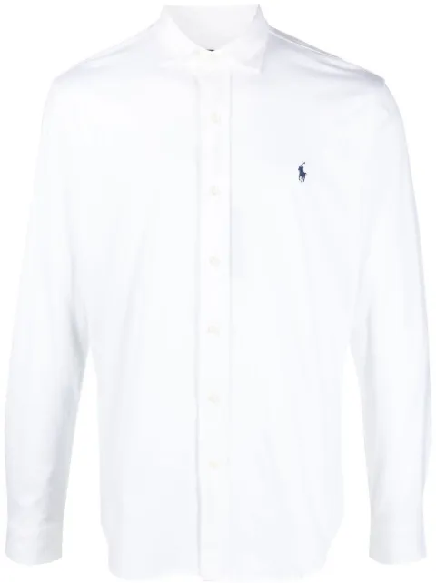 Polo Ralph Lauren embroidered polo-pony shirt White 710899386001