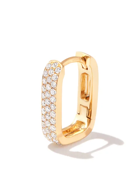 Jacquie Aiche 14kt yellow gold diamond hoop earring Gold 2111112