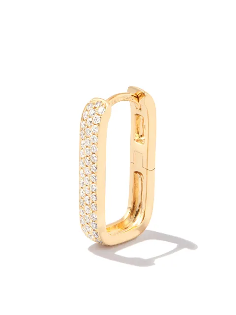 Jacquie Aiche 14kt yellow gold Mini Rectangle diamond earring Gold 2111111