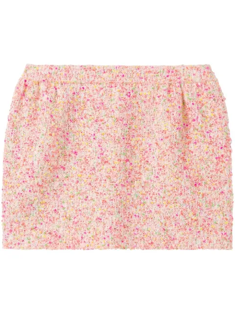 St. John Bonded Novelty tweed skirt Pink K71A073