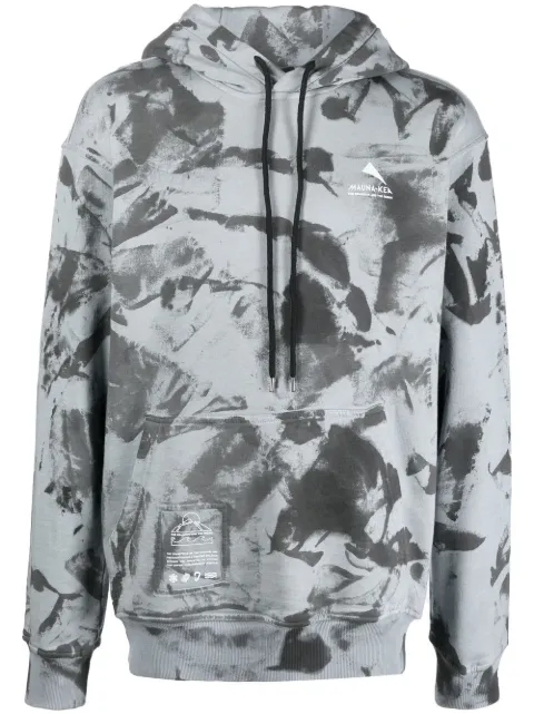 Mauna Kea logo-print graphic hoodie Grey MKS624SR7799