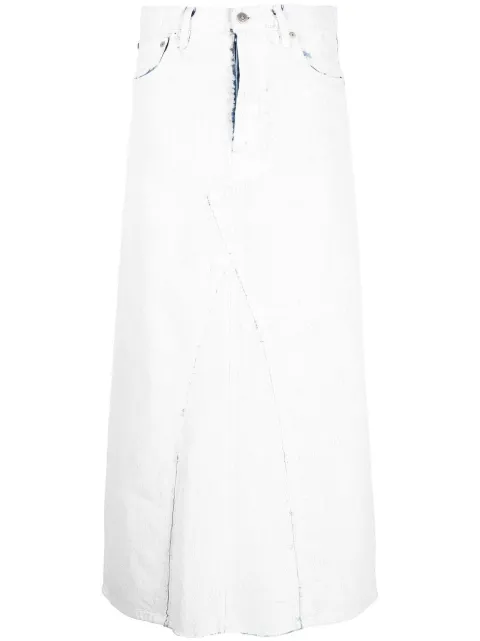 Maison Margiela high-waisted denim skirt White SI0MA0003S30561