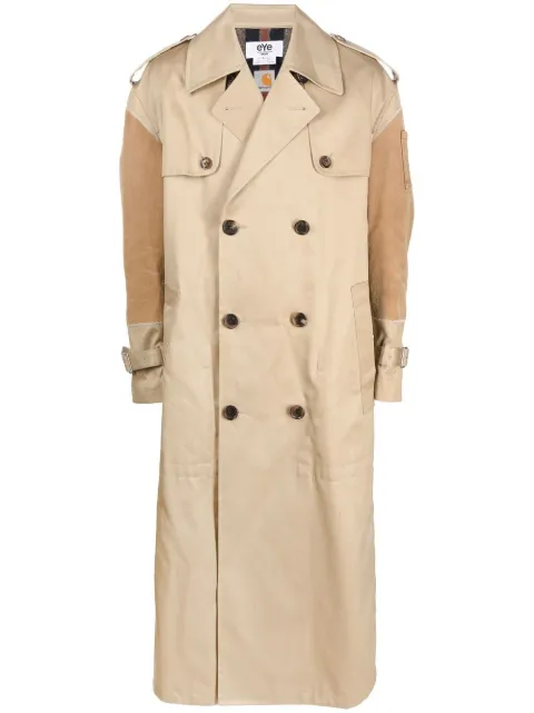 Junya Watanabe MAN x Carharrt panelled trench coat Neutrals WJC9031001