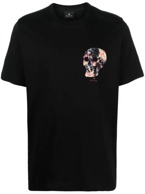 PS Paul Smith skull-print detail T-shirt Black M2R011RJP3511