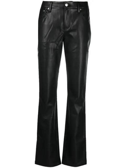 MISBHV faux-leather straight-leg trousers Black 122W328