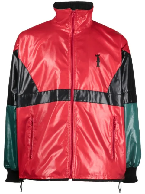 Junya Watanabe MAN colour-block print windbreaker Red WJJ035W22