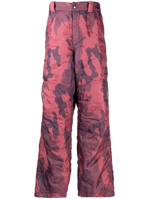 OAMC camouflage-print cargo trousers Purple 22A28OAX11CAPOA046