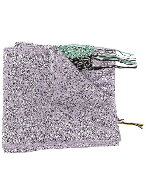 OAMC Astral patch-detail scarf Purple 22A28OAK14FLTOA010